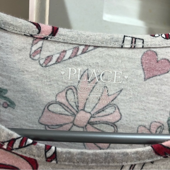 The Children’s Place Girls Winter Christmas Cat Long Sleeve Dress - Picture 4 of 4